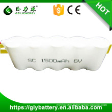 NICD SC1500 mAh 6V Rechargeable Battery Pack For Emergency Latern